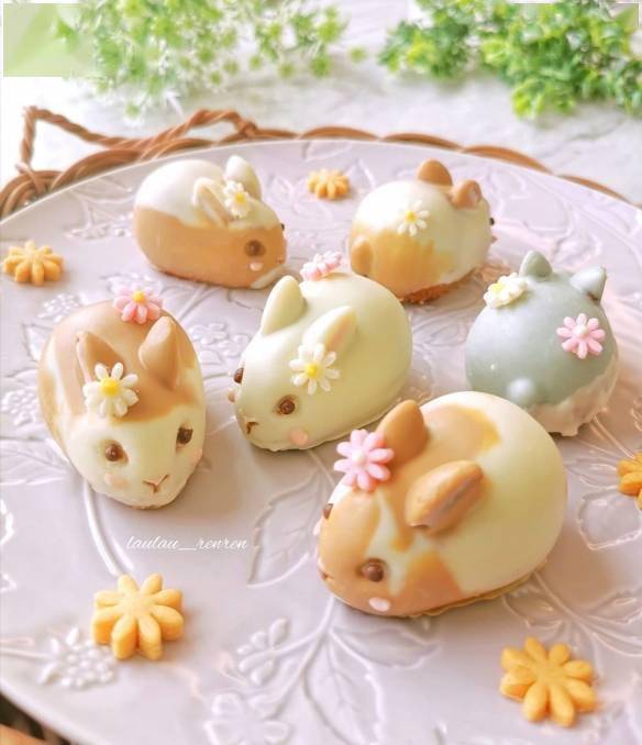 完全舍不得吃！日本甜品师制作外形超可爱的甜品