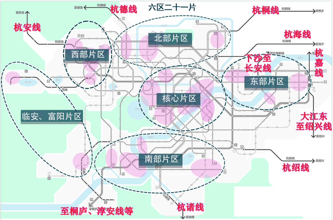 解读!杭州轨道TOD规划来了!穿越瓜沥的22号线为大江东、萧山专线!_地铁