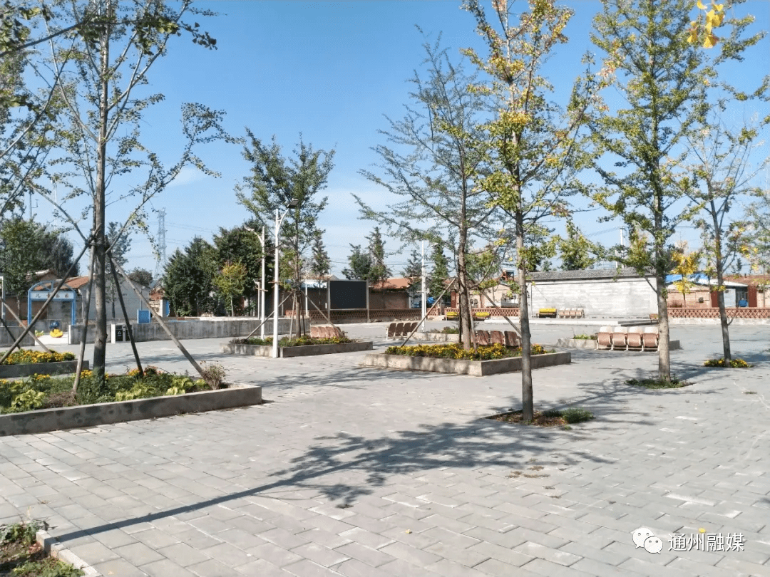 问题点位,现场商讨解决方法,联系施工单位为村委会北侧路段铺透水砖