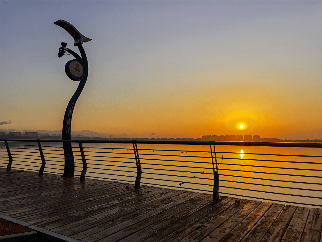 包头南海公园带你与深秋邂逅,秋色连波醉心田……_湿地