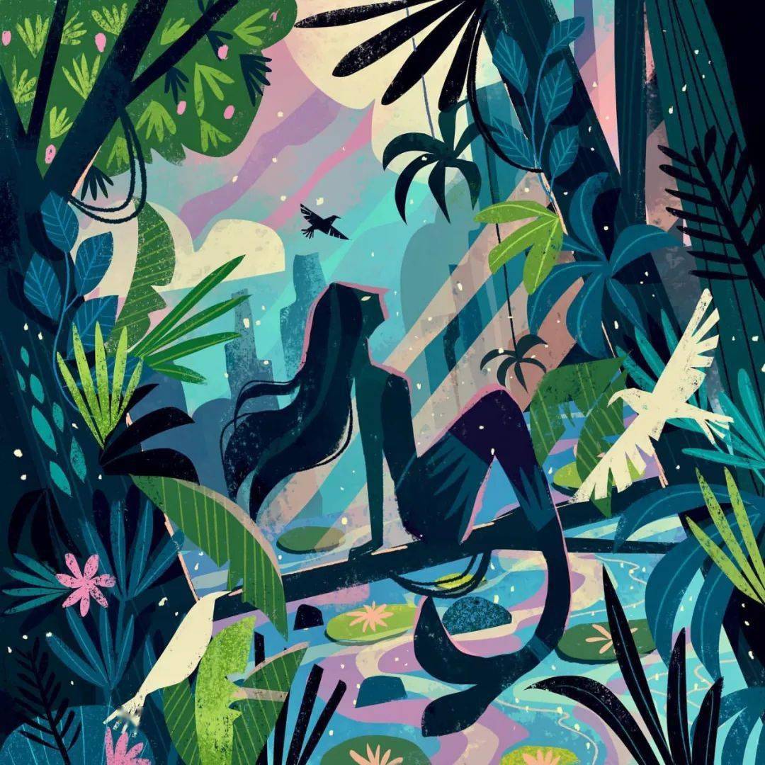 荞头插画分享第308期印度插画师chaayaprabhat