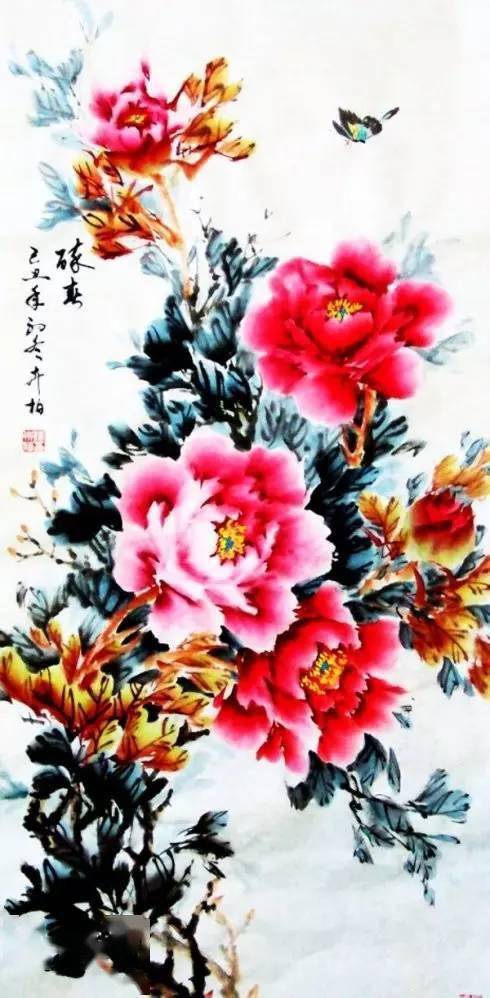 国画牡丹花正艳(220幅)