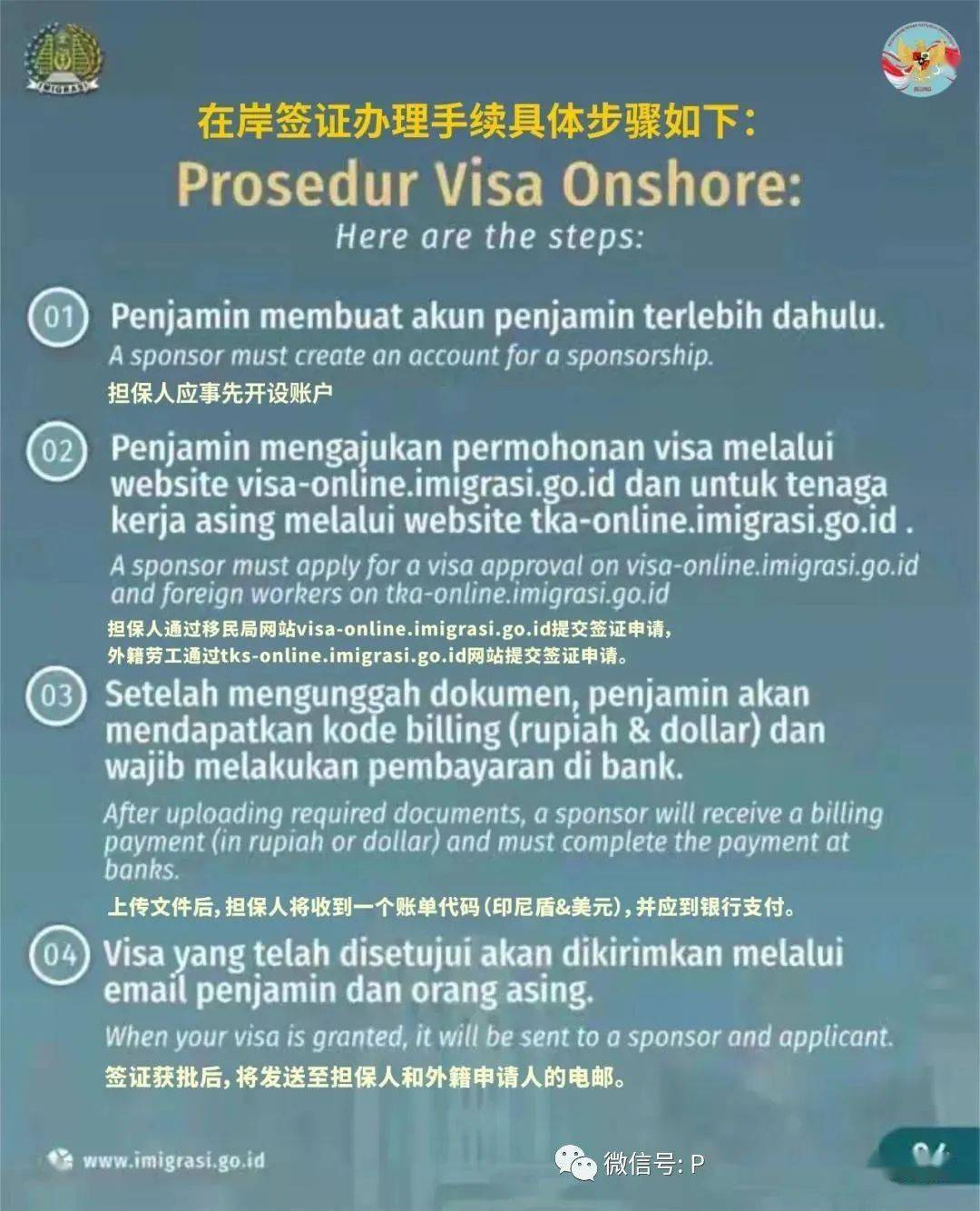 如何申請在岸簽證復工,回國/往返機票簽證受理詳情介紹● 印尼312工作