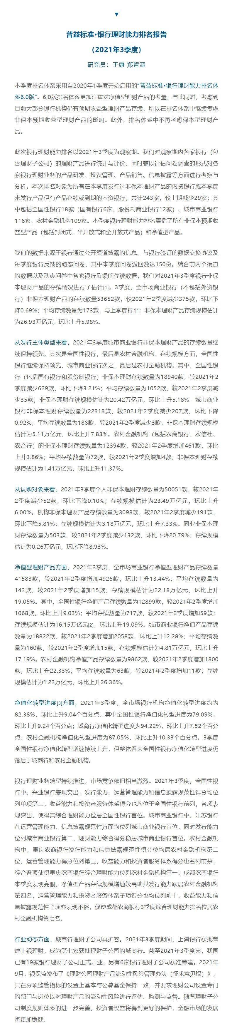 华夏理财产品排行_北京银行理财产品排名