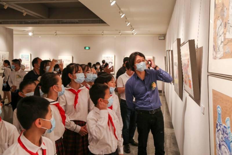 教育|荔园小学学生手绘作品亮相关山月美术馆，献礼校庆40周年