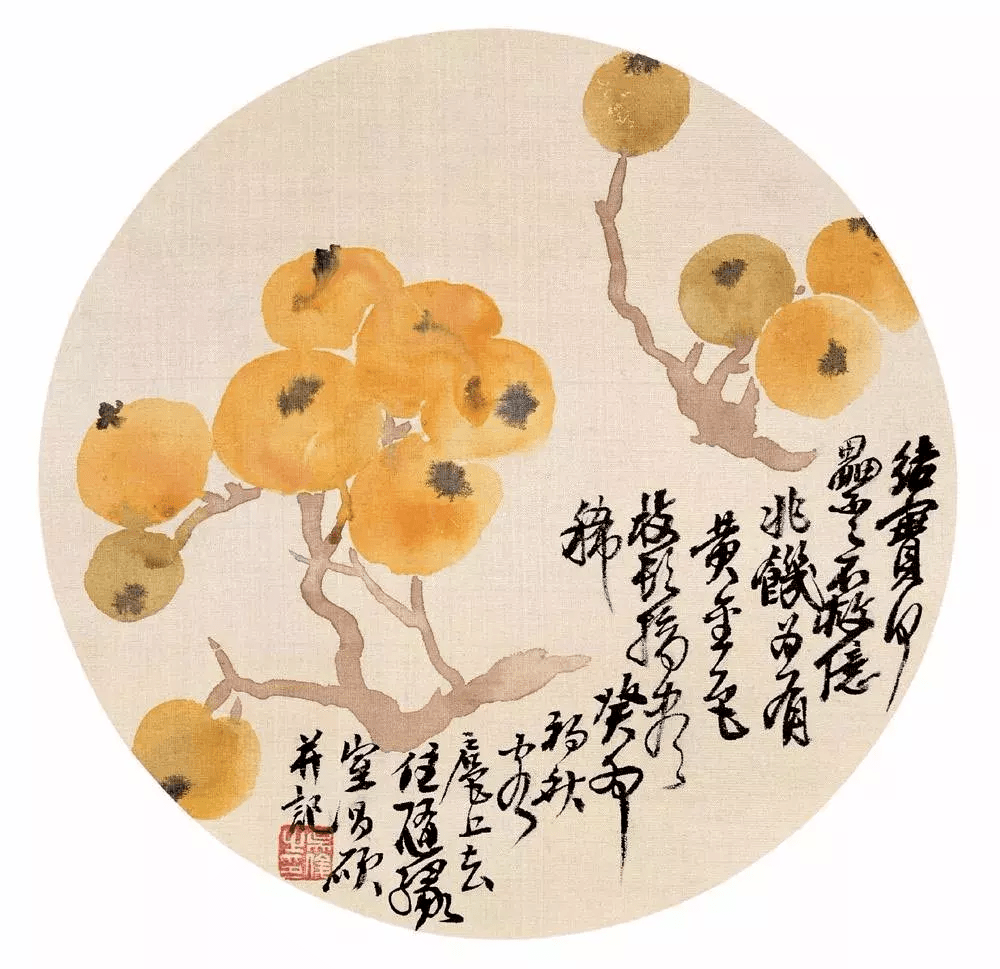 吴昌硕画枇杷_搜狐网