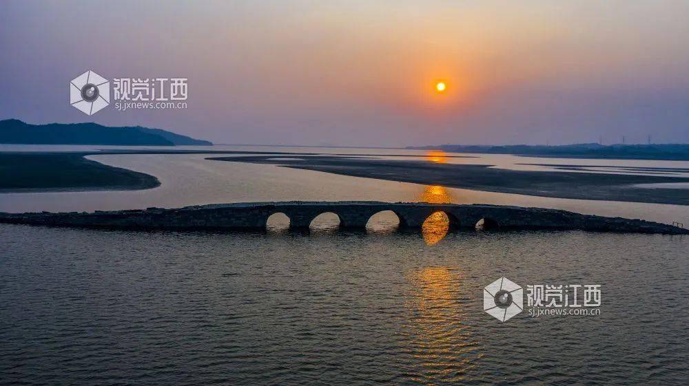 多图来袭这座明代修建的五眼桥重现湖口鄱阳湖水面网红景点太美了