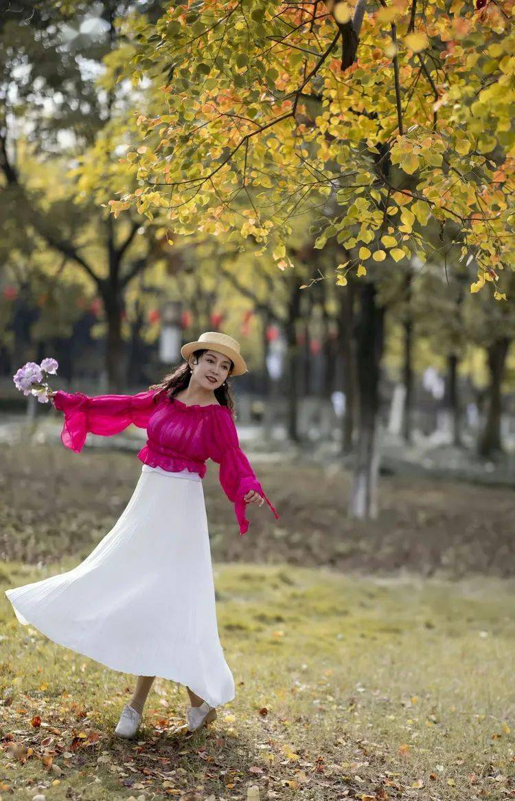 人像摄影秋醉美人图