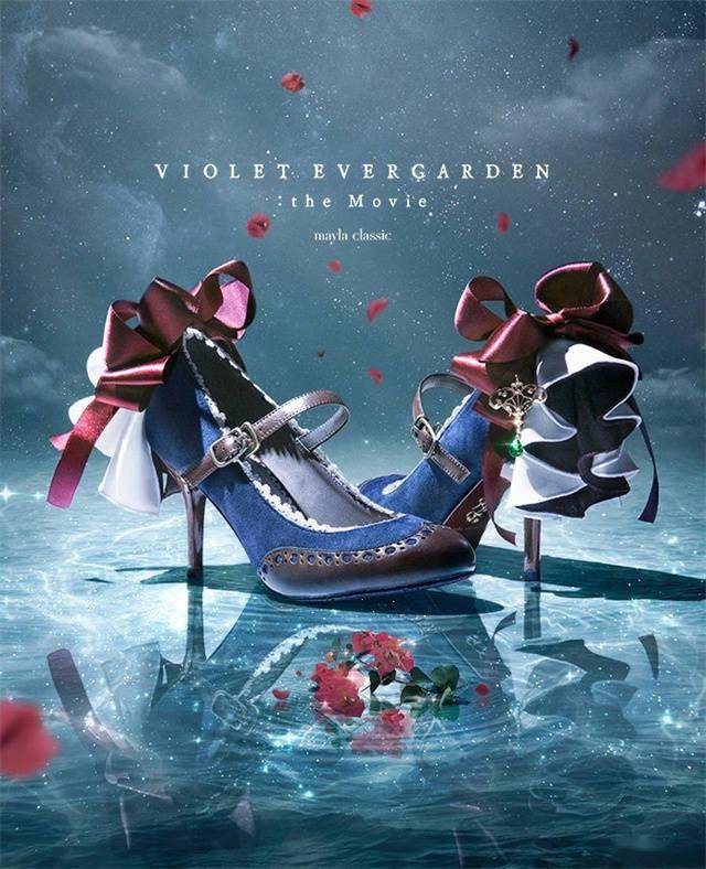紫罗兰永恒花园maylaclassic联名高跟鞋再次发售