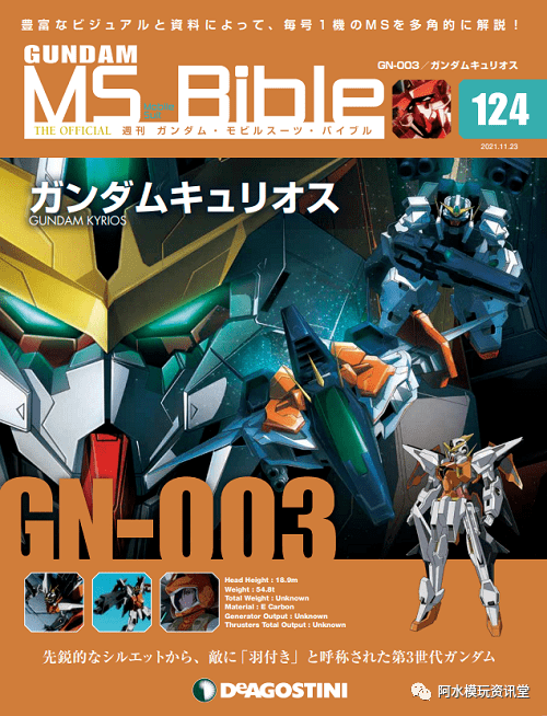 00四小强】11月9日《GUNDAM MS BIBLE》第124期：主天使高达,本期也有能