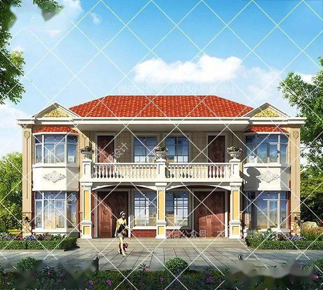 农村两兄弟建房,盖两个独栋还是双拼?毫无疑问是双拼别墅最合适.