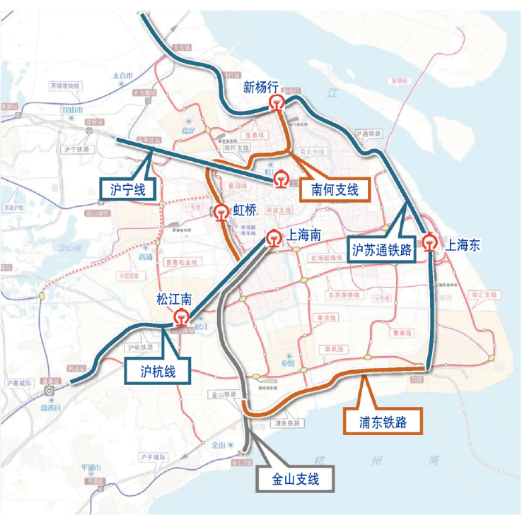 区域一体化背景下的上海市域铁路线网规划建议