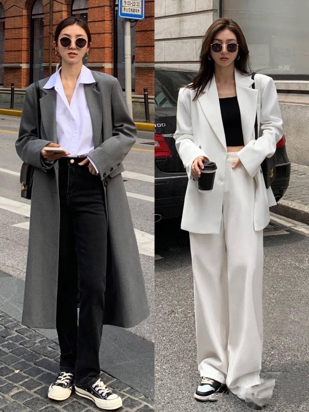 黑白灰搭配技巧二:适当露肤更加个性出彩