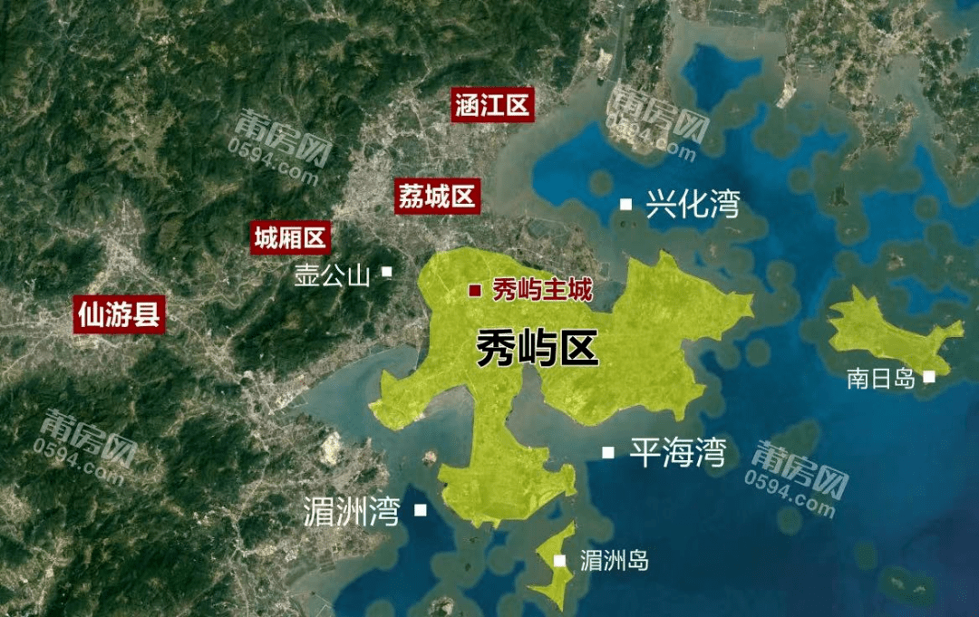 秀屿区地图图片