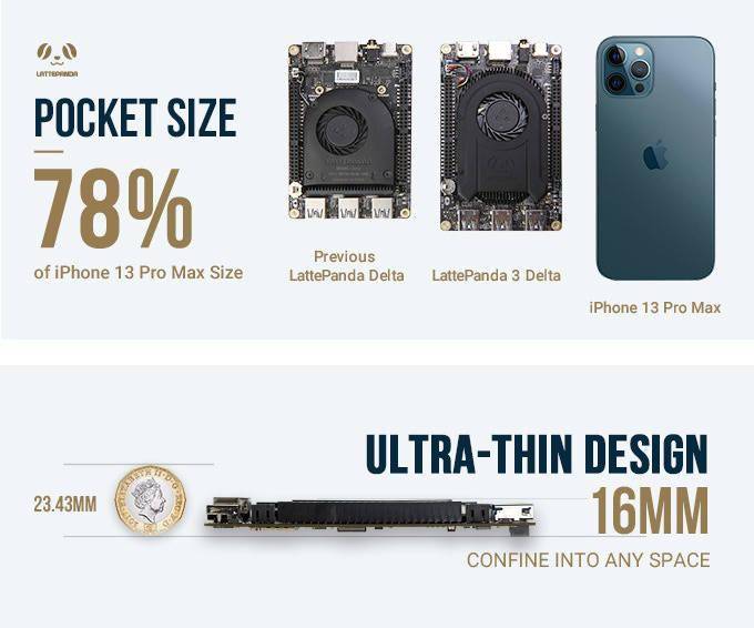 LattePanda 发布 3 Delta 单板机：采用英特尔赛扬处理器