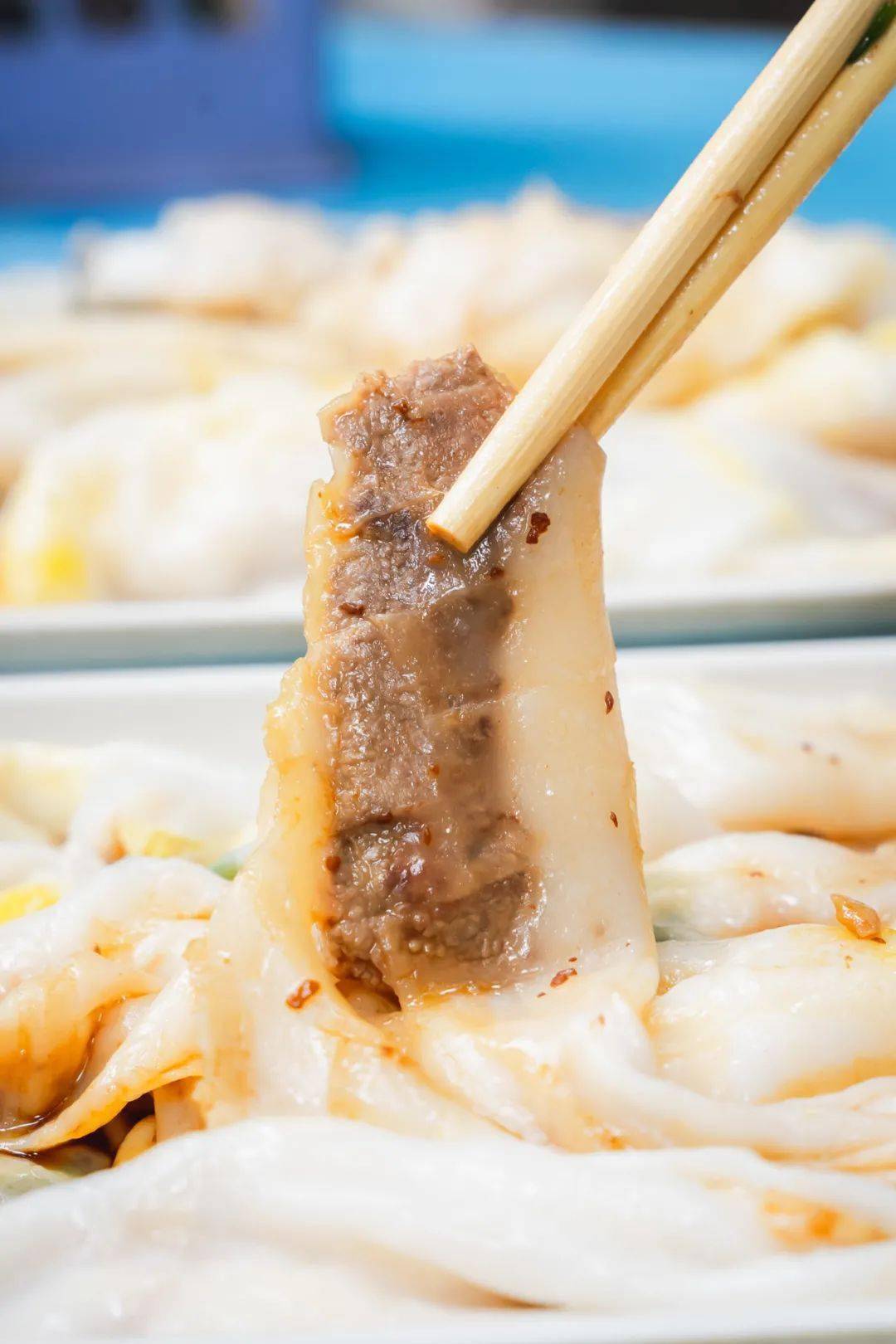 低至5蚊消失的窝篮肠粉皮薄嫩滑石磨的就是正