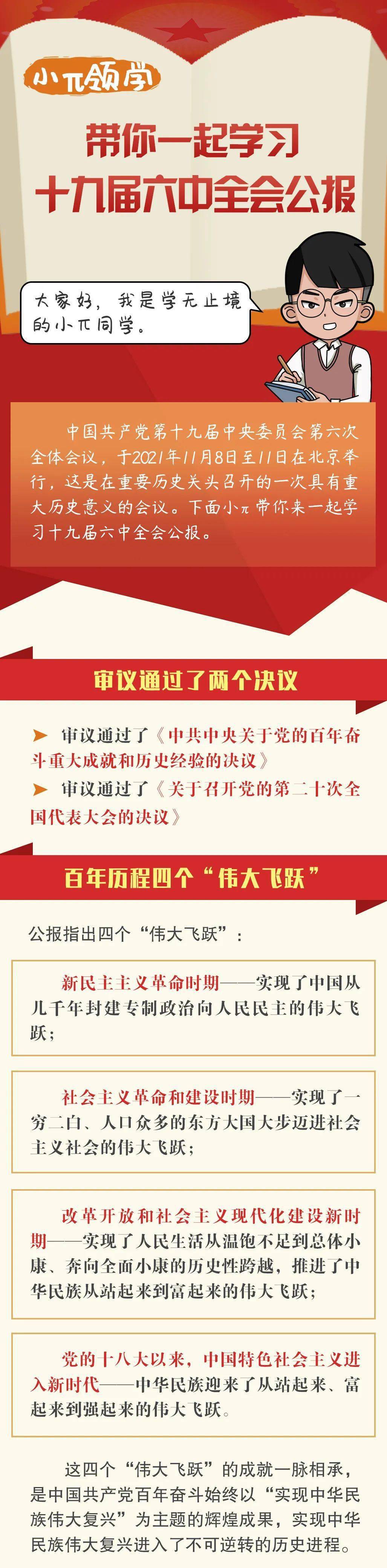 小p领学 带你一起学习十九届六中全会公报 朱雪