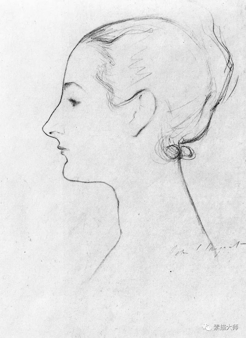绘画大师萨金特素描速写和创作手稿