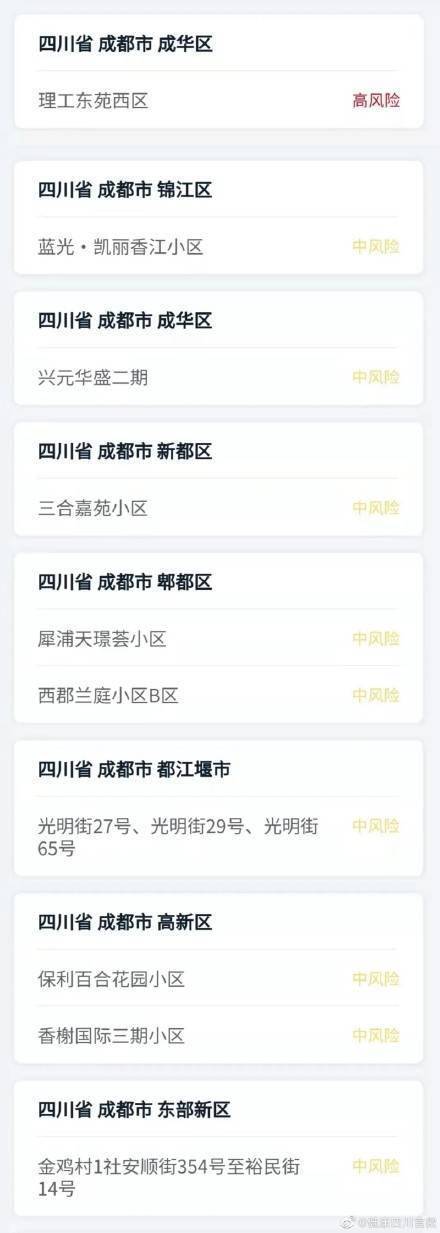 全省|四川无新增本土病例，目前共1个高风险区、9个中风险区