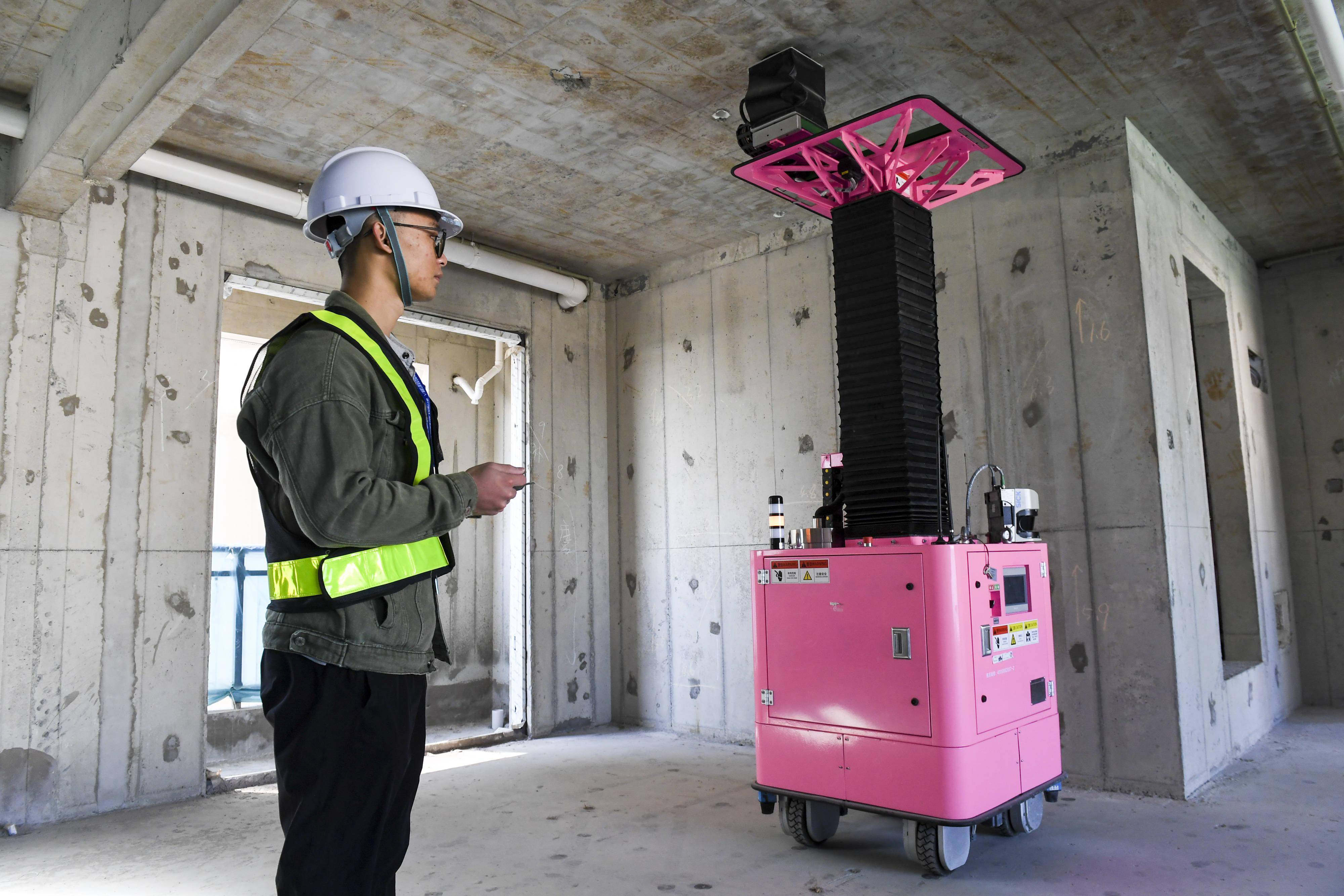 佛山工地来了机器人