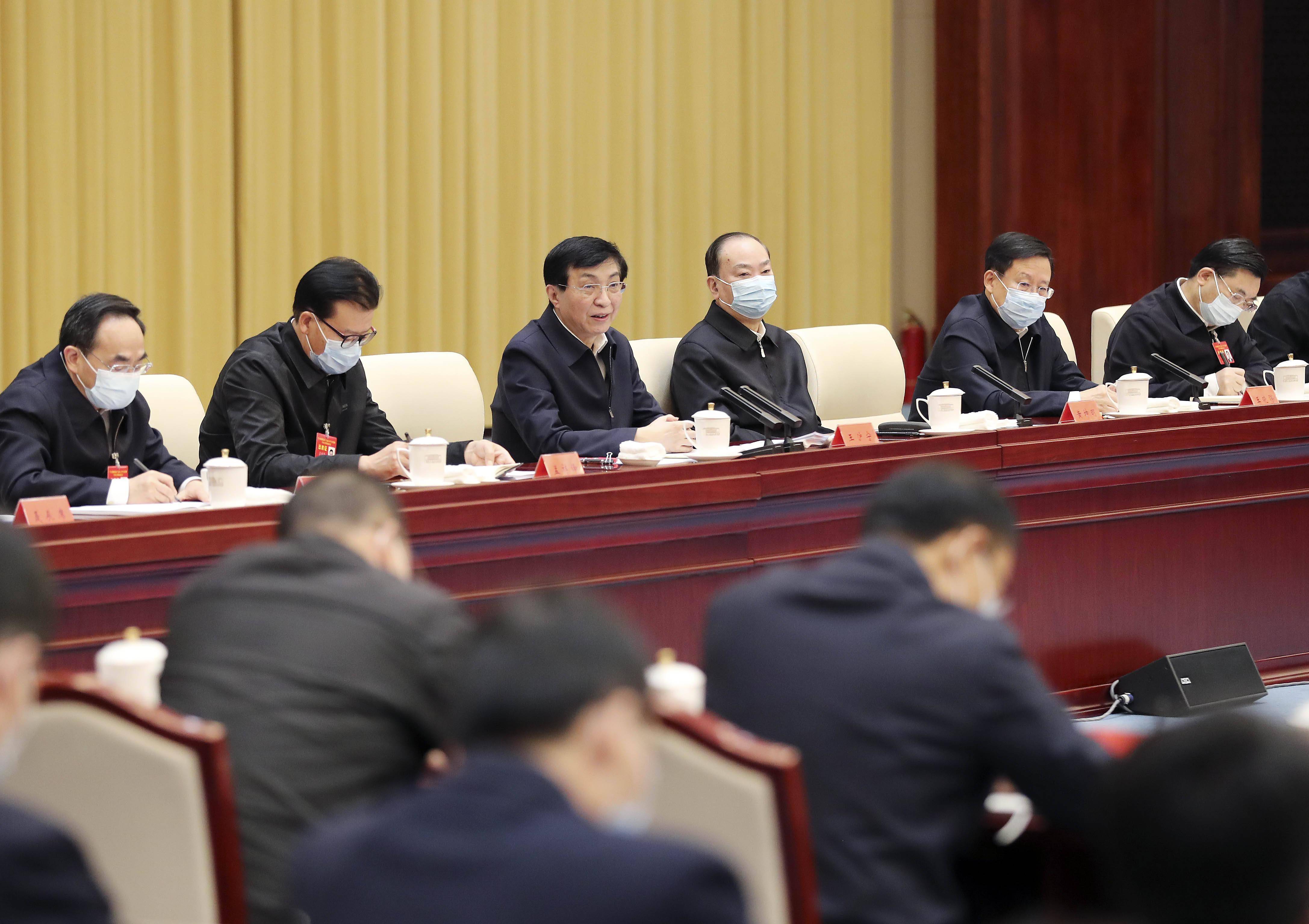 学习贯彻党的十九届六中全会精神中央宣讲团动员会在京召开王沪宁出席