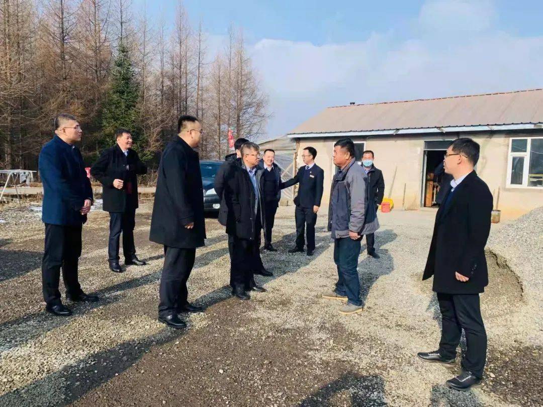 11月18日,省联社党委专职副书记薛昭胜一行到长白县