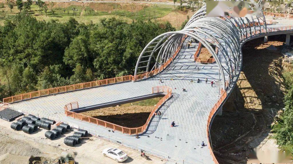 最新航拍宜州园博园已经建成这样了啵还有金山大道