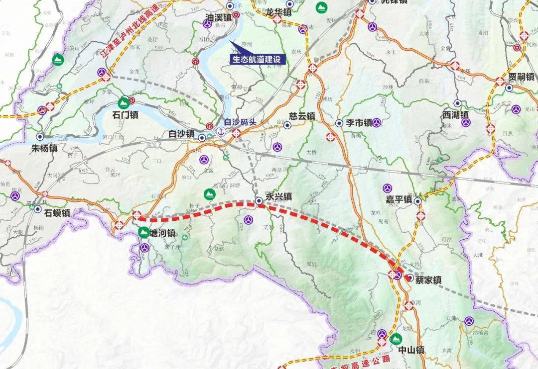 江津將新建兩條高速公路這些鎮受益最大