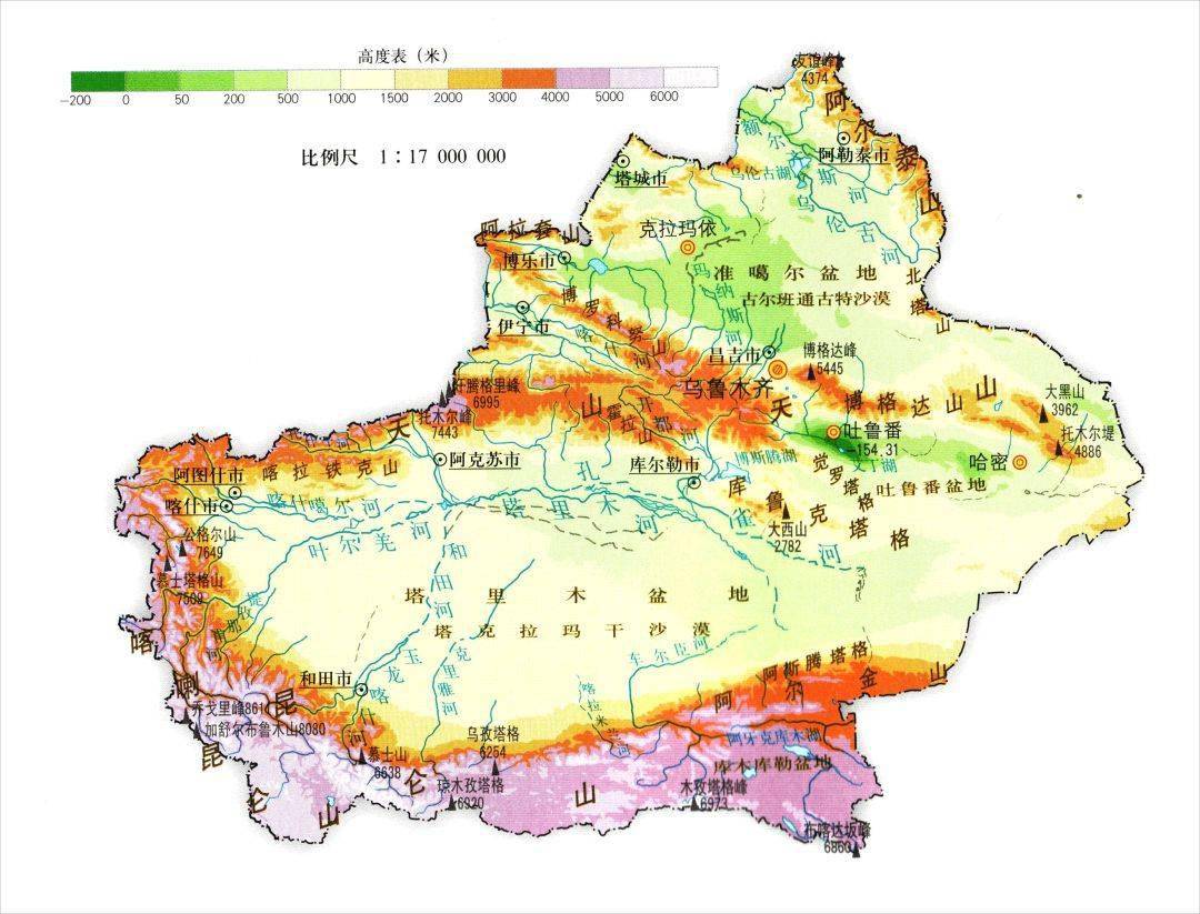 收藏丨全國各省市地形地勢高清圖