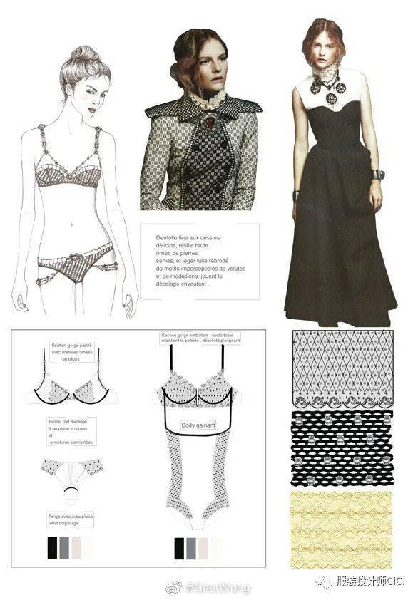 设计 内衣/胸衣——服装款式图&效果图设计！