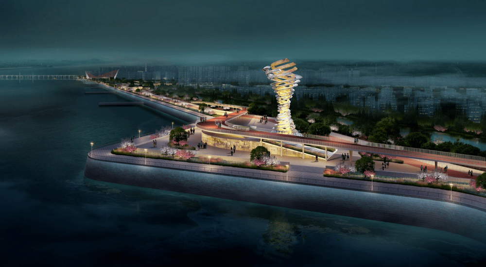 海宁市百里钱塘综合整治提升工程一期项目(盐仓段)效果图