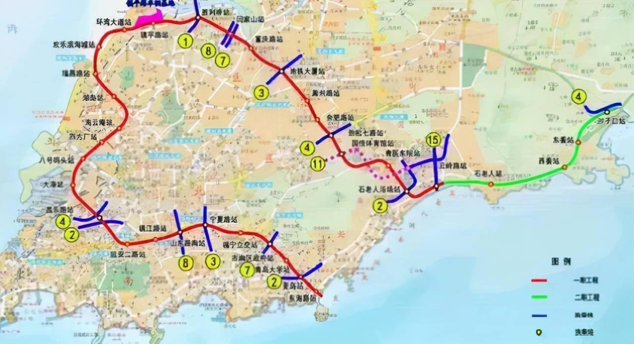 青岛7号线地铁线路图图片
