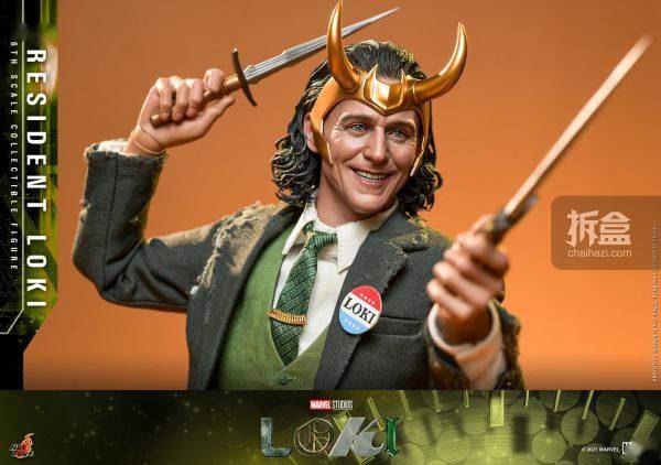 珍藏版HOTTOYS 1/6 洛基 总统洛基LOKI TMS066 1/6可动人偶