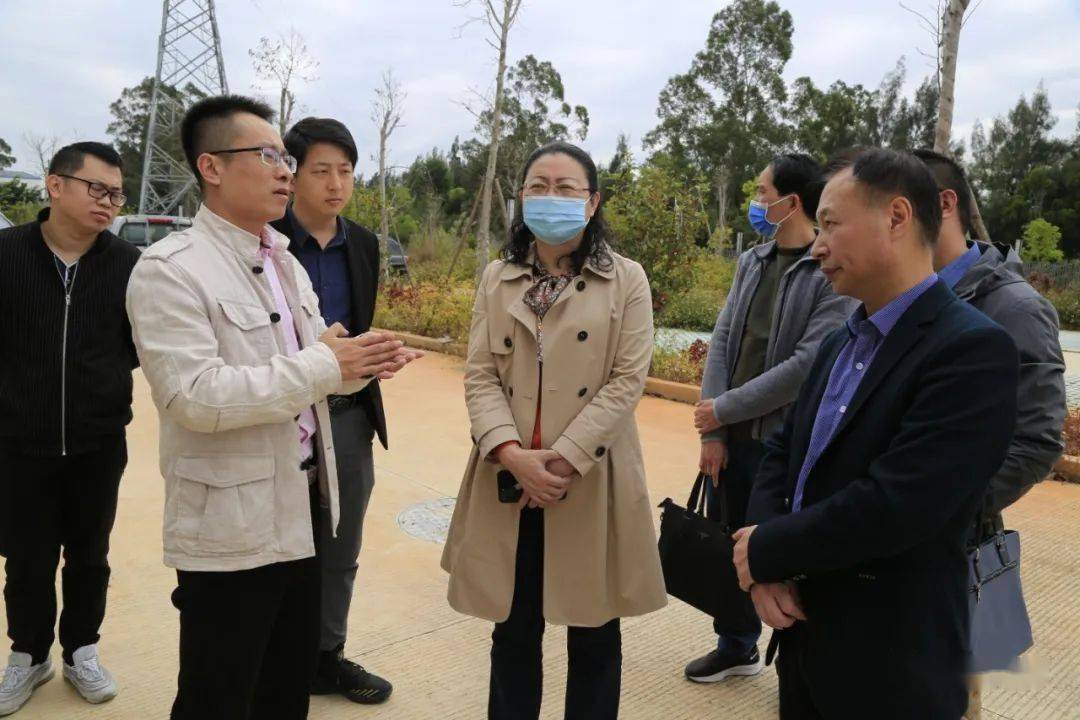 姚冰珊一行先后来到莆田市第一医院北岸院区项目点和