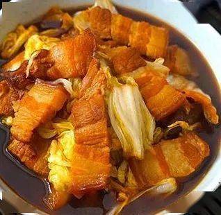 红烧肉炖白菜