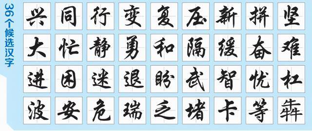 36个候选汉字亮相 邀您投票选出年度汉字 十强 两岸 民众 环节