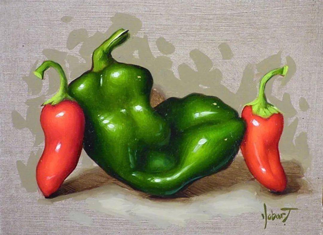 他山之石艺他用油画的技法把蔬菜画出了灵魂看完我又觉得自己会了