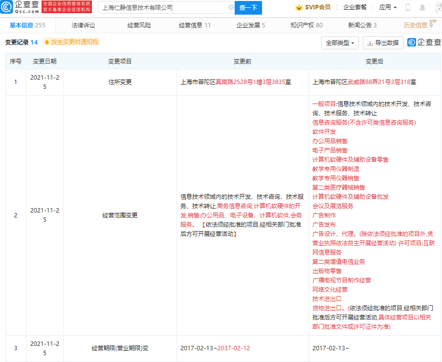 字节跳动关联公司经营范围新增广播电视节目制作经营等_韦雄瀚_仁静