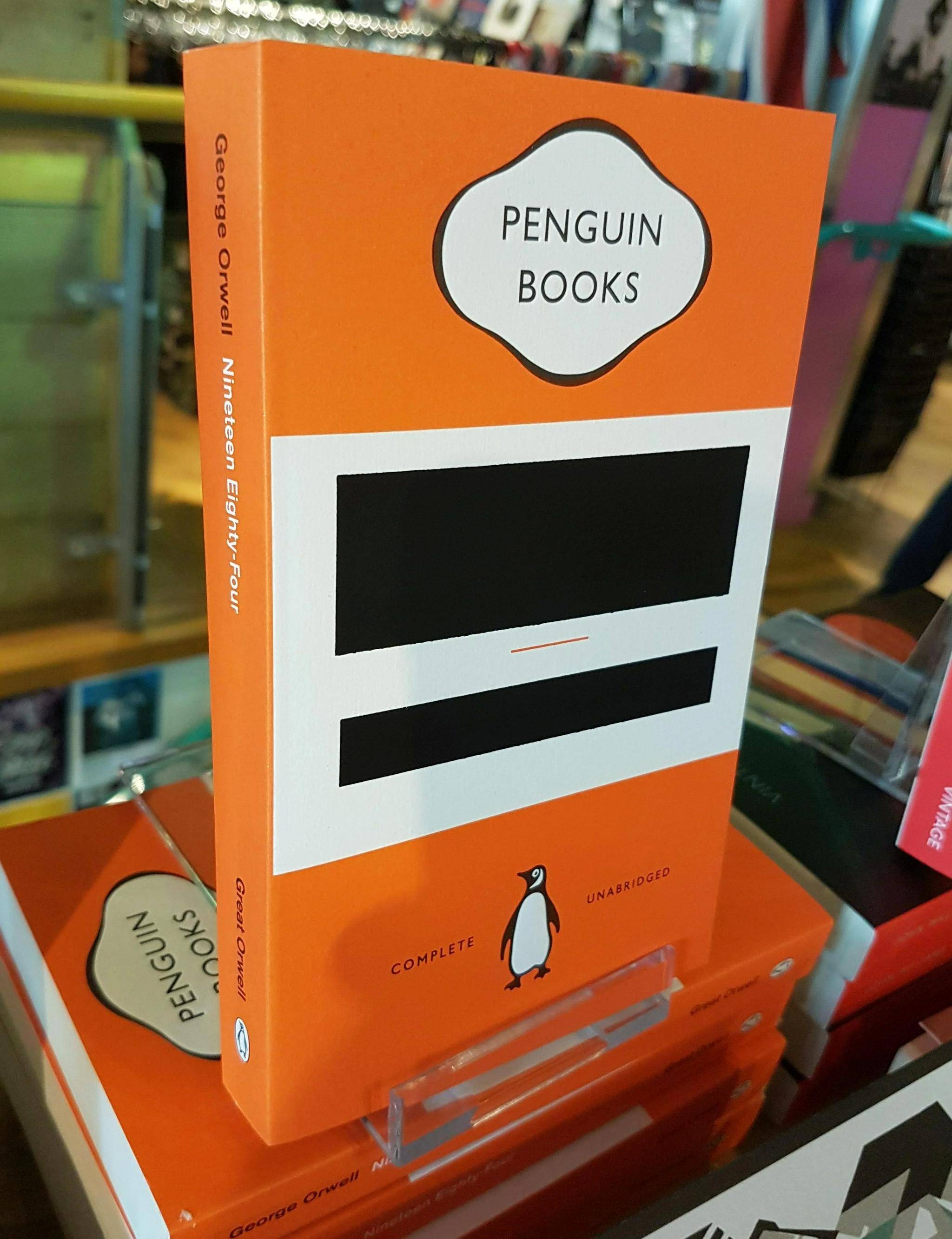 penguin企鹅出版社《1984》的封面设计很有趣