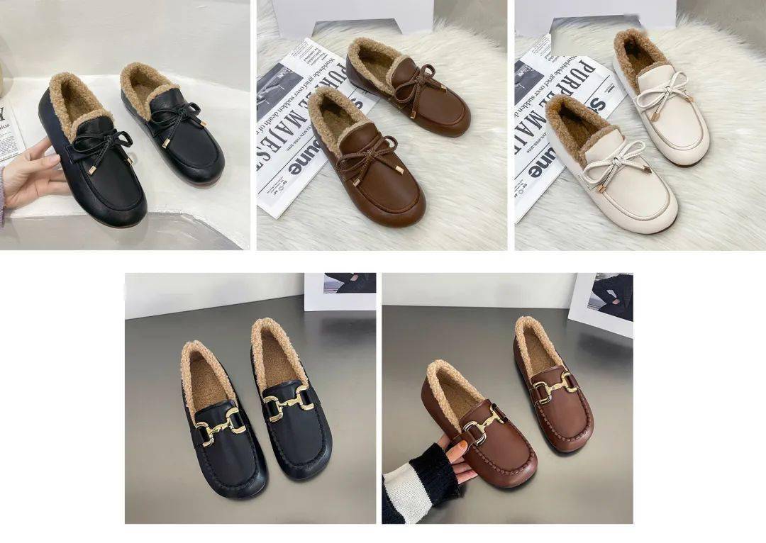脚背 连续霸榜几年的马丁靴也该退位了吧！？这双保暖又软萌的乐福毛毛鞋才是今冬新秀！