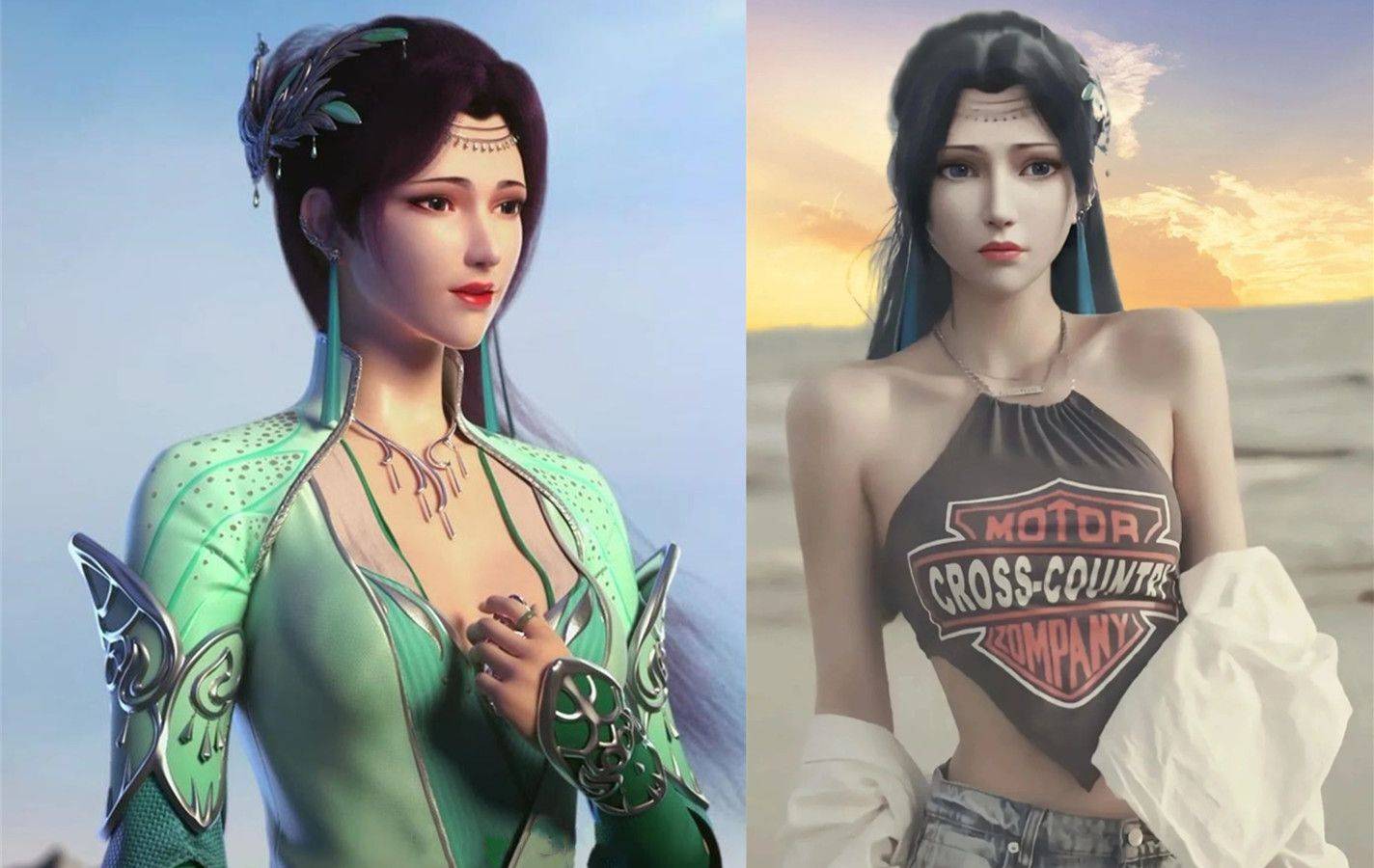 斗破:云韵穿上时尚装也很美,可惜不如美杜莎,御姐终究不如女王_萧炎