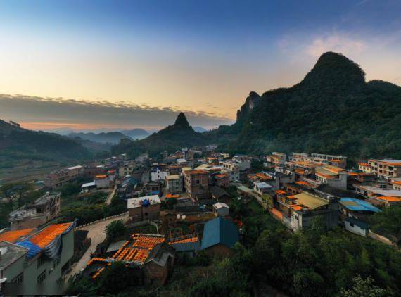 cicphoto/许志国 摄↑2021年11月28日,广西桂林市平乐县,村民在晾晒