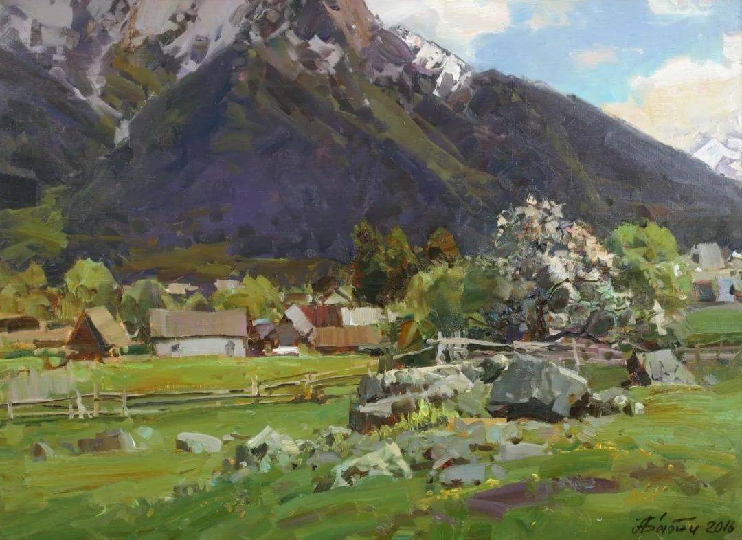 俄罗斯风景之美亚历山大巴比奇风景油画作品欣赏
