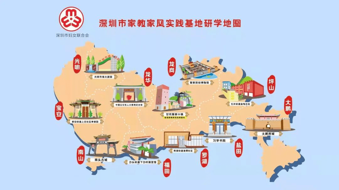 南头古城路线图图片