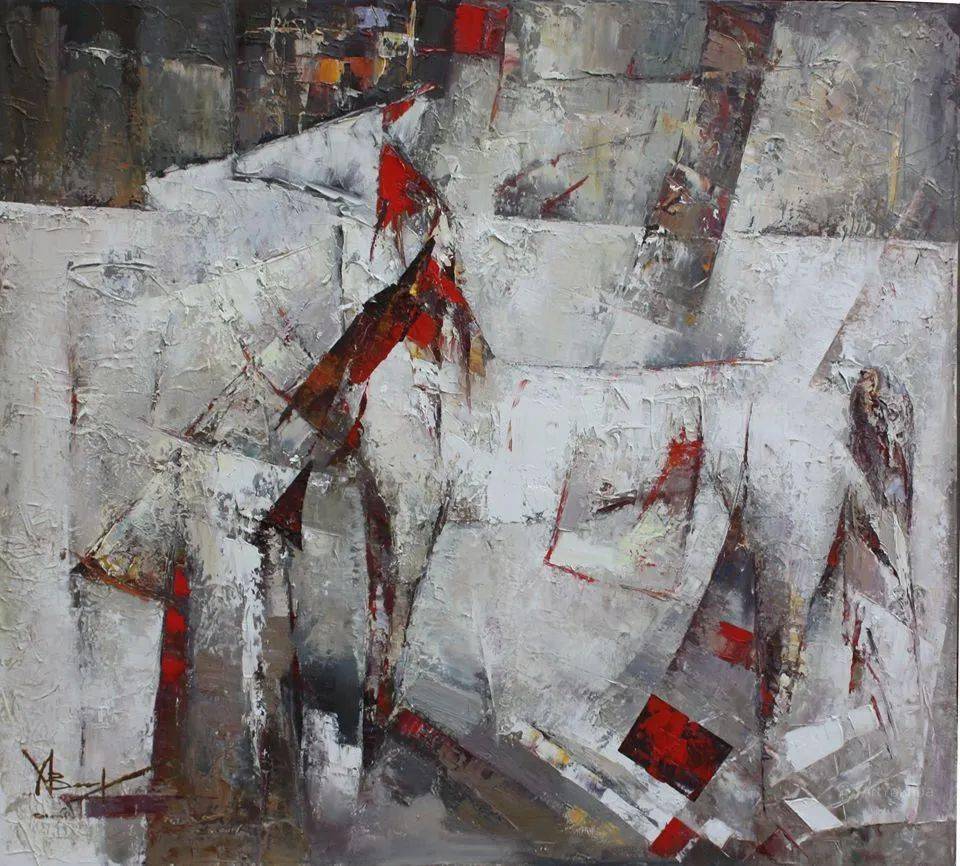 乌克兰女画家瓦伦蒂娜科齐亚抽象油画作品欣赏