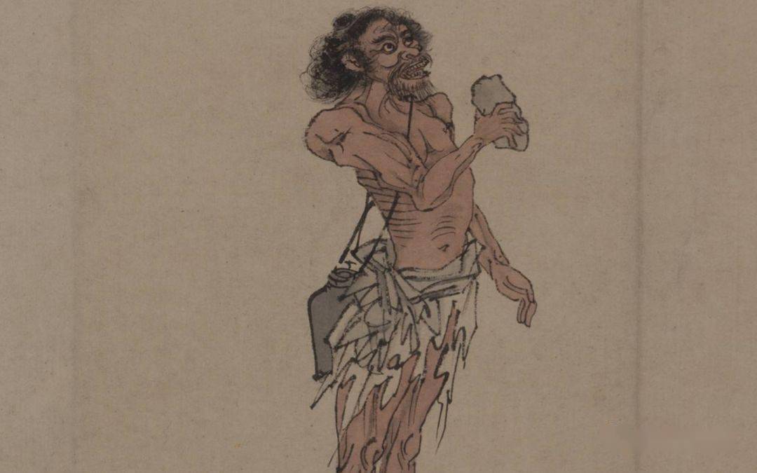 古代画家画流浪汉_郭关_作品_古琴