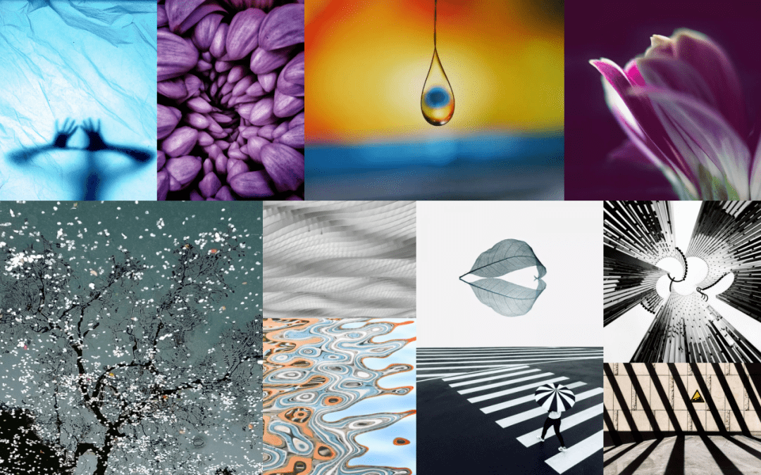 和具象化的照片不一样,抽象照片自带高级感和神秘感,也许我们第一时间