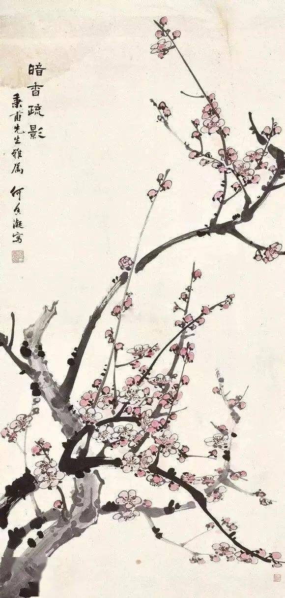 这梅花越看越喜欢