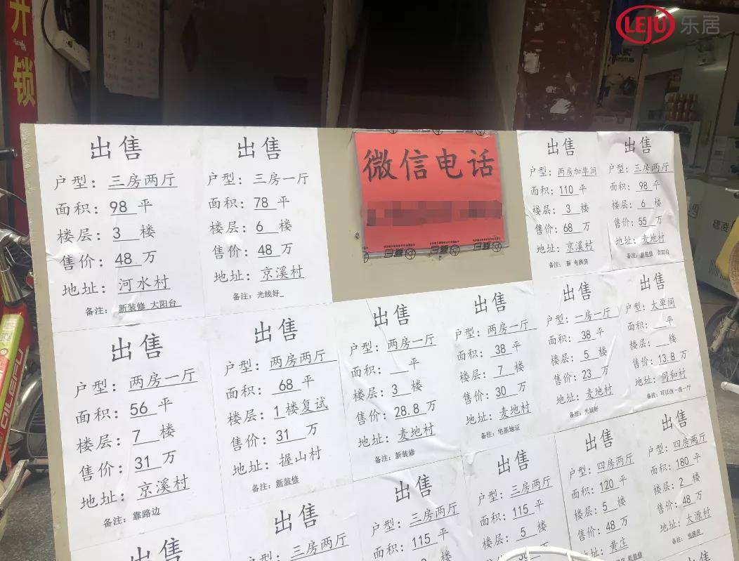 不少角落会张贴有出租房屋的告示