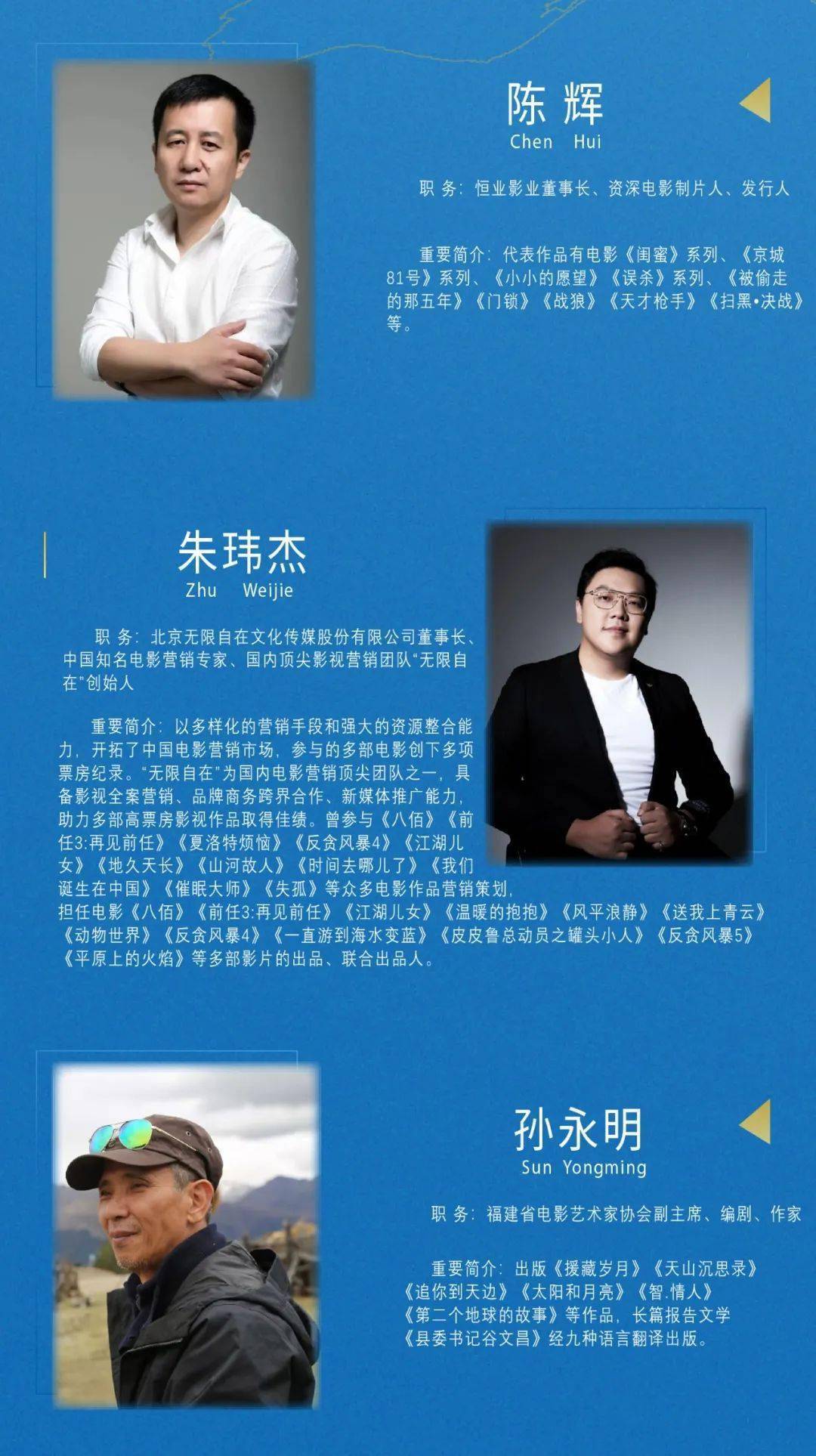 创投|重磅!电影项目创投会硬核评审团亮相!